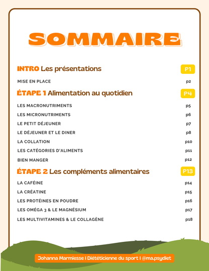Programme Nutrition Cyclisme et Ultra cyclisme — 14 semaines