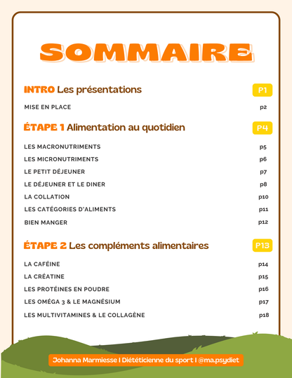 Programme Nutrition Marathon — 14 semaines